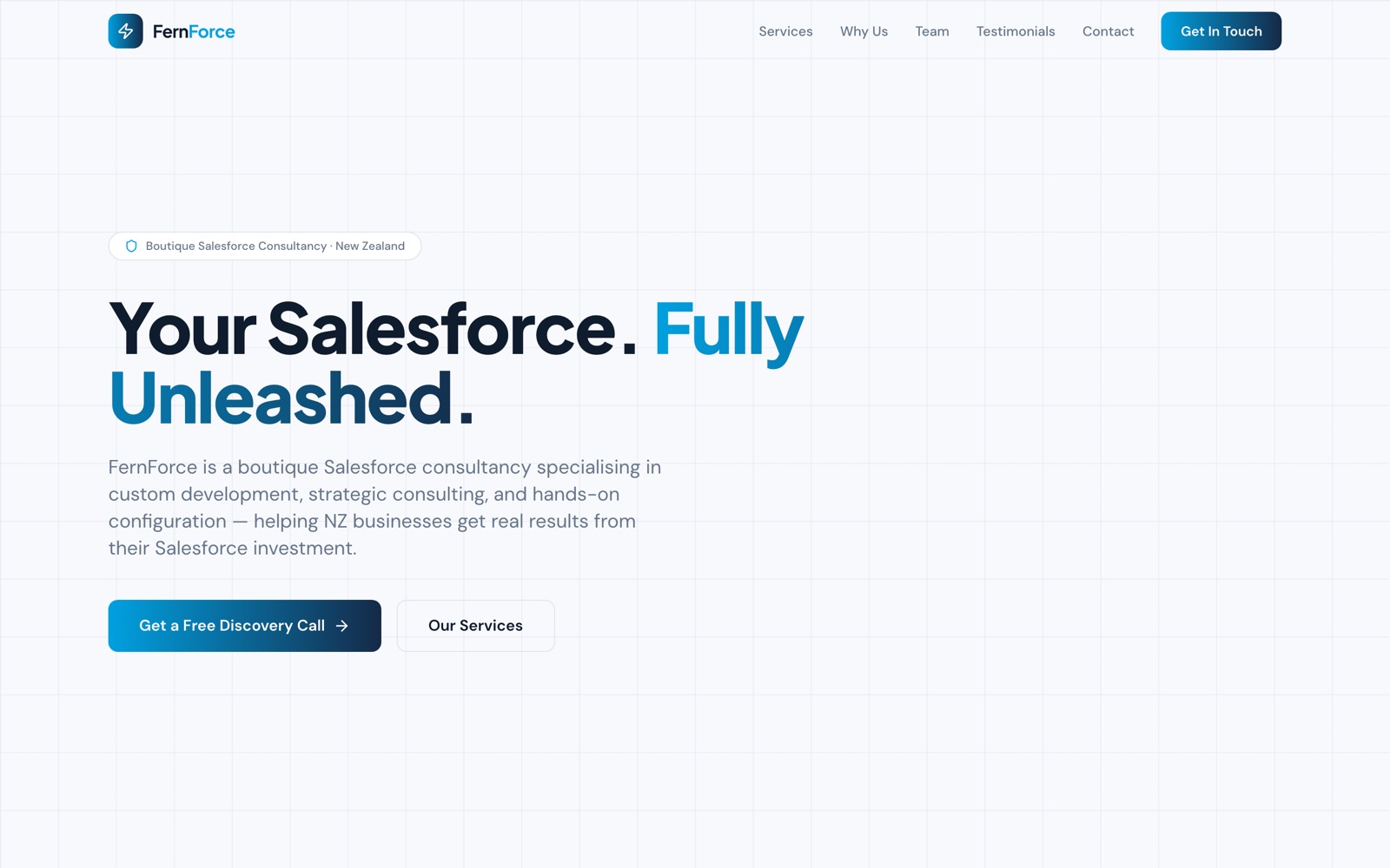 FernForce website screenshot